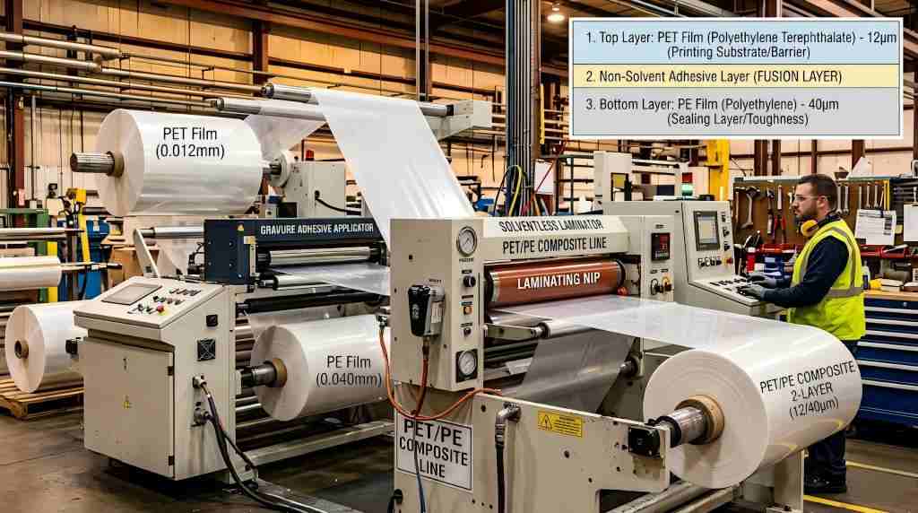 PET PE 2-ply Lamination in Flexible Packaging