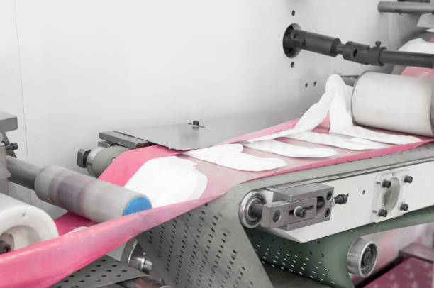 Production of women's sanitary napkins-1