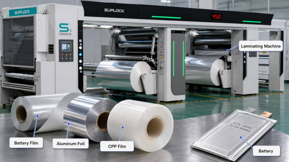 Solventless Laminating Machine for battery packaging