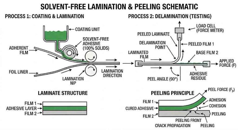 Solventless Lamination Peeling
