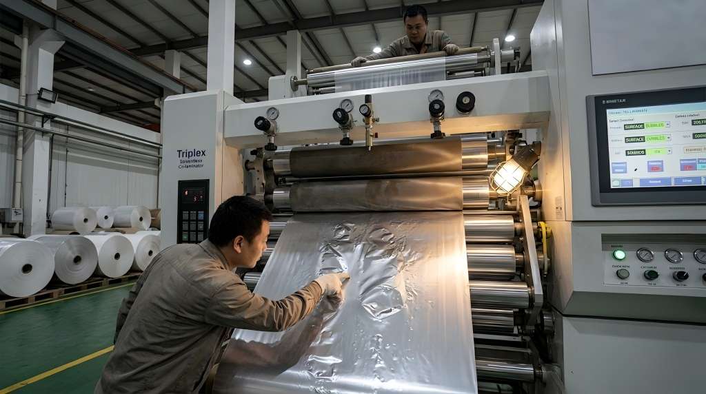 troubleshooting for aluminum foil bubble in lamintation