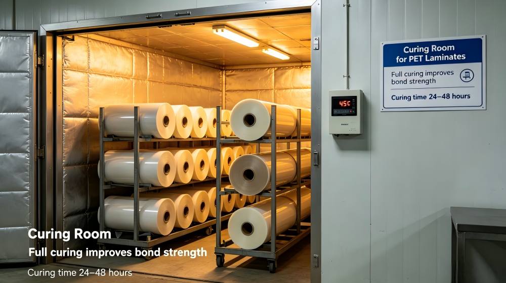 Curing Room for PET Laminates