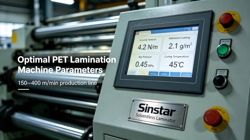 Optimal PET Lamination Machine Parameters