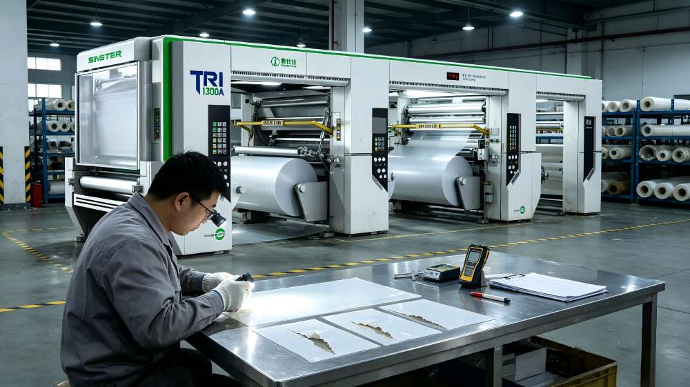 Solventless Lamination Machine web breakage inspection
