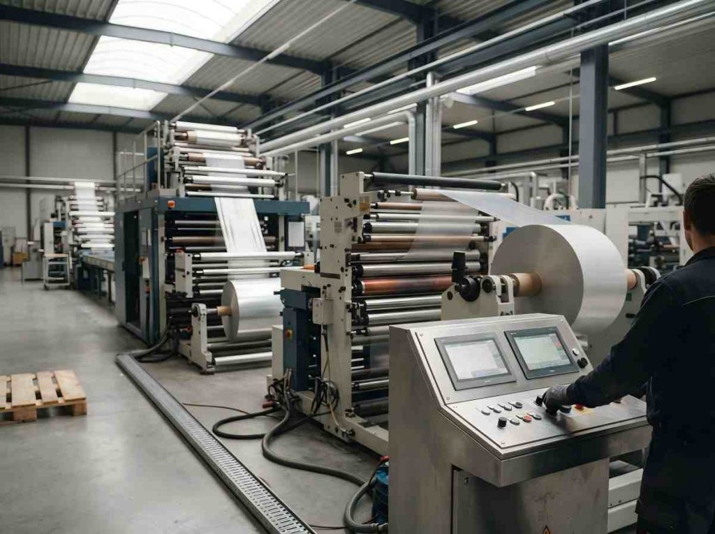 solventless laminating machine production line