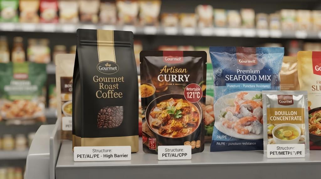 Common Film Structure application in packaging use