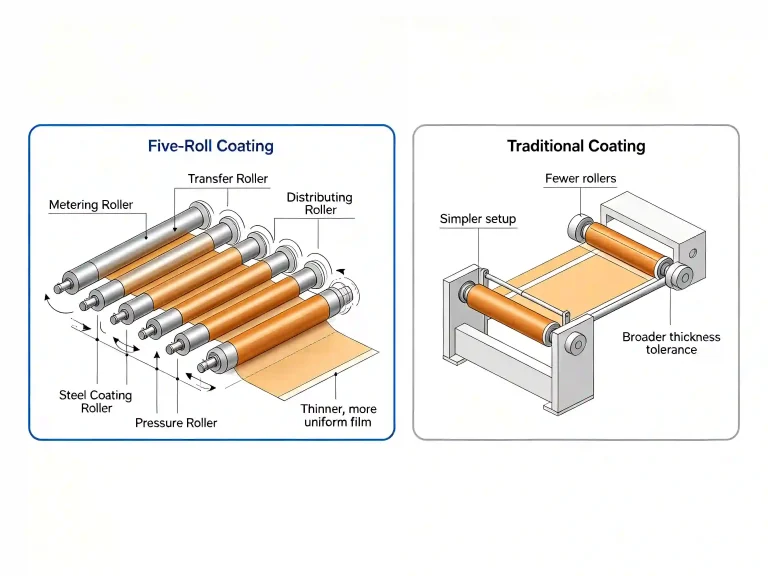 Five-Roll Coating vs. Traditional Coating