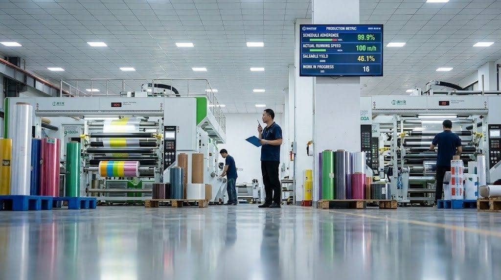 Monthly Production Plan for Solventless Lamination